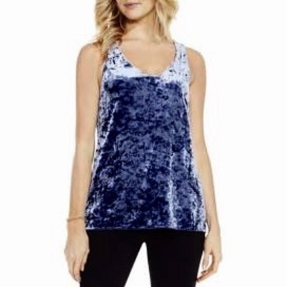 Vince Camuto Tops - Vince Camuto Crushed Velvet Stretch Tank Top XL